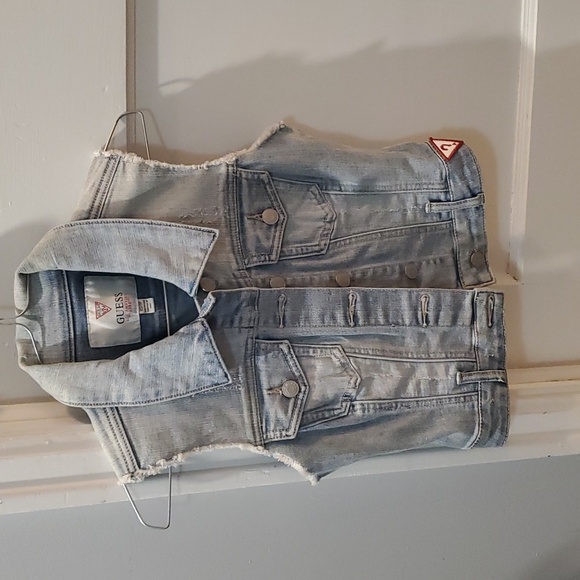 GUESS XS Demin Vest - Picture 1 of 3